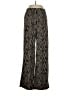 Lou & Grey Animal Print Black Casual Pants Size S - photo 1