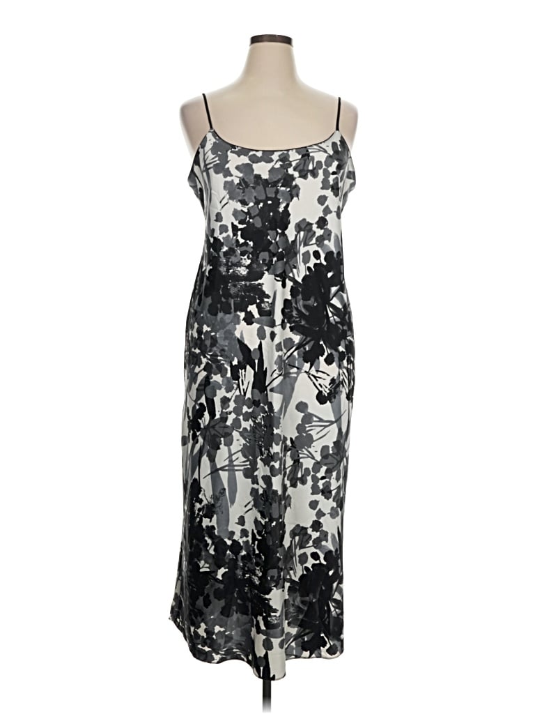 Pre-owned Natori Cocktail Dress In Gray