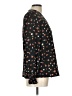 Unbranded 100% Polyester Floral Black Long Sleeve Blouse Size L - photo 4