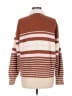 Lands' End 100% Cotton Stripes Brown Pullover Sweater Size M - photo 2