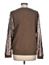 Kaktus 100% Polyester Metallic Brown Sweatshirt Size L - photo 2