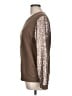 Kaktus 100% Polyester Metallic Brown Sweatshirt Size L - photo 5