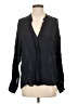 Vince. 100% Silk Black Long Sleeve Silk Top Size 4 - photo 1