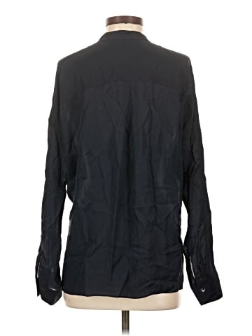 Vince. Long Sleeve Silk Top (view 2)