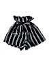 H&M 100% Viscose Stripes Black Shorts Size 2 - photo 1
