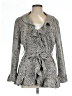 Sandro Studio Animal Print Gray Jacket Size L - photo 1
