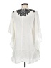 Forgotten Grace 100% Rayon White Poncho Size M - photo 2