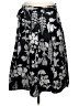 Talbots 100% Cotton Print Black Casual Skirt Size M (estimated) - photo 1
