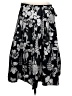 Talbots 100% Cotton Print Black Casual Skirt Size M (estimated) - photo 2