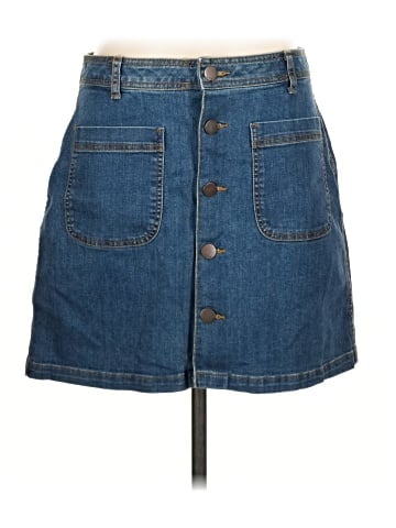 a.n.a. A New Approach Denim Skirt (view 1)