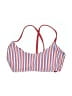 Xhilaration Stripes Red Swimsuit Top Size M - photo 1