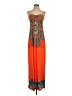 Forever 21 Paisley Orange Casual Dress Size S - photo 1