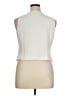 J.Crew 100% Polyester Ivory Sleeveless Blouse Size 14 - photo 2