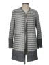 H&M Chevron-herringbone Gray Coat Size 10 - photo 1