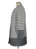 H&M Chevron-herringbone Gray Coat Size 10 - photo 5