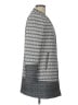 H&M Chevron-herringbone Gray Coat Size 10 - photo 4