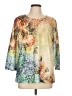 Alfred Dunner Gold 3/4 Sleeve Blouse Size L - photo 1