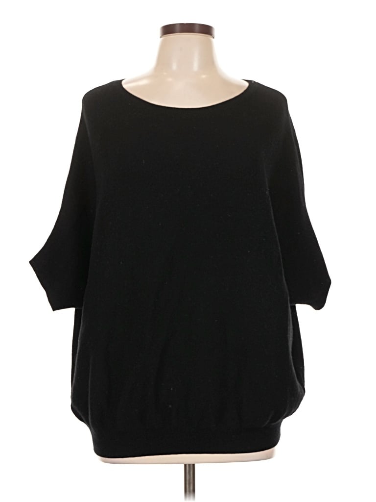Pre-owned R | Label 3/4 Sleeve Top Black Boatneck Tops