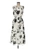 MSK Print Gray Ivory Casual Dress Size 6 - photo 1