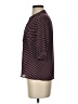 Ann Taylor 100% Polyester Purple Burgundy 3/4 Sleeve Blouse Size XS (petite) - photo 5