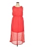 Faded Glory 100% Polyester Red Casual Dress Size 2X - photo 1