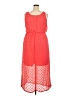 Faded Glory 100% Polyester Red Casual Dress Size 2X - photo 2