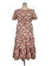 Unbranded 100% Polyester Floral Brown Casual Dress Size XXL - photo 1
