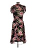 Christopher & Banks 100% Polyester Floral Black Casual Dress Size 10 - photo 2