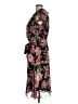 Christopher & Banks 100% Polyester Floral Black Casual Dress Size 10 - photo 5