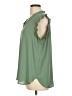 Ann Taylor LOFT 100% Polyester Green Sleeveless Blouse Size L - photo 5