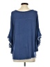Kim & Cami Blue 3/4 Sleeve Top Size S - photo 2