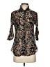 Eden & Olivia Floral Black 3/4 Sleeve Blouse Size S - photo 1