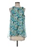 Vince Camuto 100% Polyester Teal Sleeveless Blouse Size S - photo 1