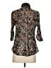 Eden & Olivia Floral Black 3/4 Sleeve Blouse Size S - photo 2