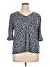 CeCe Blue 3/4 Sleeve T-Shirt Size XL - photo 1