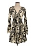 H&M 100% Polyester Animal Print Ivory Cocktail Dress Size XS - photo 1