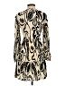 H&M 100% Polyester Animal Print Ivory Cocktail Dress Size XS - photo 2
