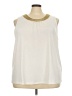 Cj Banks Ivory Sleeveless Blouse Size 3X - photo 1