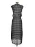dalia 100% Polyester Chevron-herringbone Gray Casual Dress Size XS - photo 2