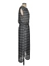 dalia 100% Polyester Chevron-herringbone Gray Casual Dress Size XS - photo 4