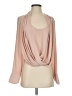 BCBGMAXAZRIA 100% Polyester Tan 3/4 Sleeve Blouse Size S - photo 1