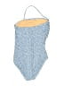 J.Crew Factory Store Print Blue One Piece Swimsuit Size M - photo 2