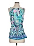 Lilly Pulitzer Paisley Blue Sleeveless Blouse Size XS - photo 1
