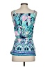 Lilly Pulitzer Paisley Blue Sleeveless Blouse Size XS - photo 2
