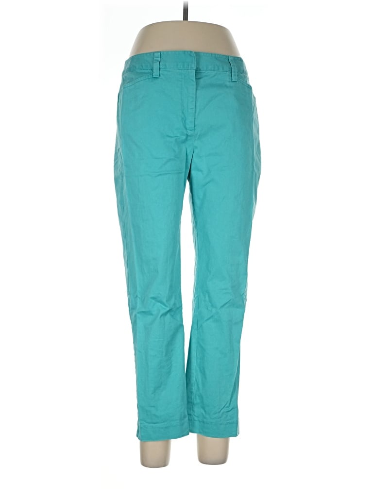 Pre-owned Lands' End Casual Pants In Teal