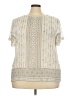Vince Camuto Ivory Short Sleeve Blouse Size 2X - photo 1