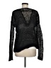 Helmut Lang Metallic Black Pullover Sweater Size M - photo 2