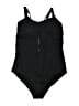 Torrid Solid Black One Piece Swimsuit Size 2X (2) - photo 1