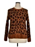 Old Navy Animal Print Brown Pullover Sweater Size XL - photo 1