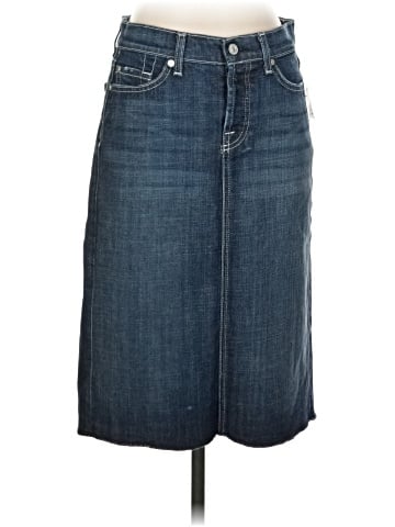 7 For All Mankind Denim Skirt (view 1)